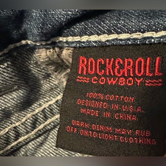 🔥 Rock & Roll Cowboy Denim Boys Bootcut Jeans | Size 12R - Picture 7 of 9